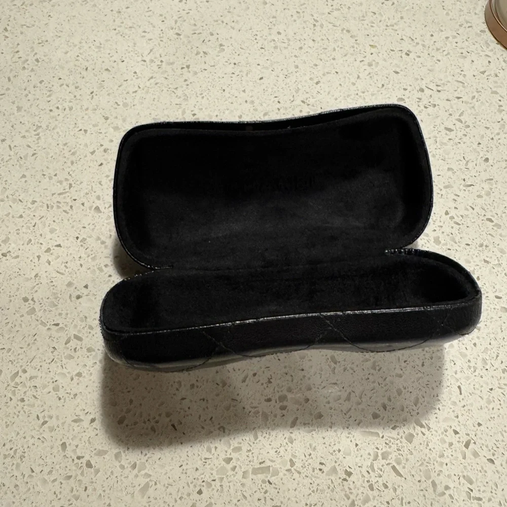 Chanel Quilted Leather Sunglasses Case Like new